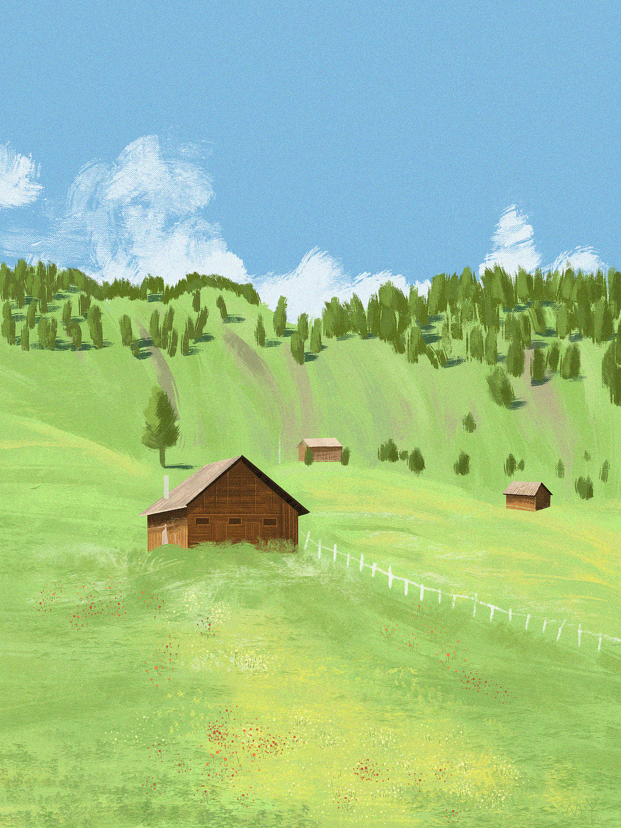 此山有人家（图ZMjA2NjE2MjQ4） - 创作习作 - 站酷设计师凩夕原创素材 - 站酷ZCOOL