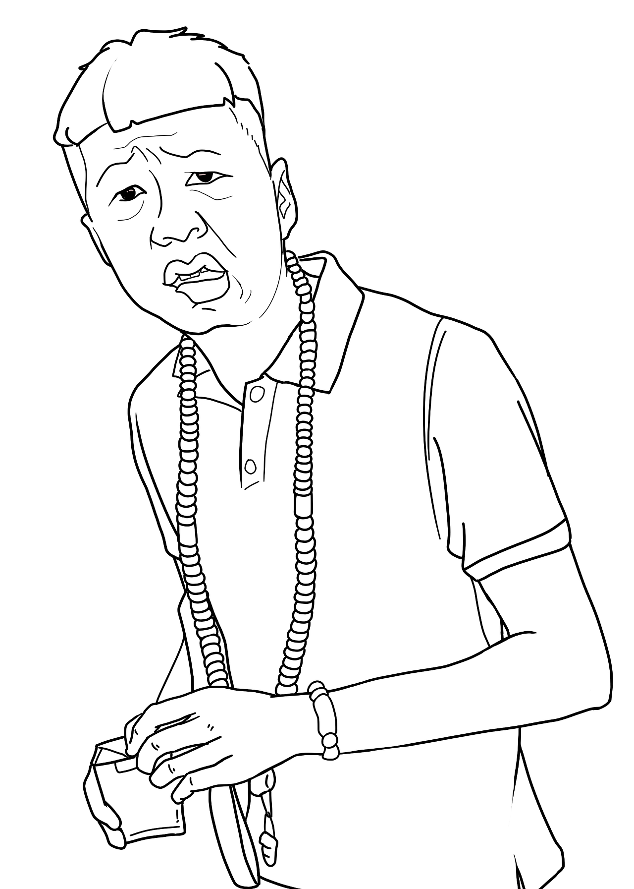 李会长(街溜子)绘画