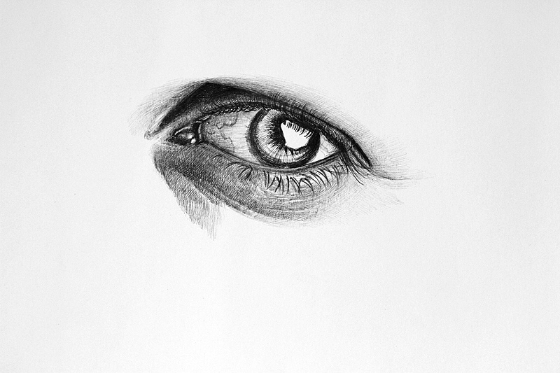 oy圆珠笔画眼睛