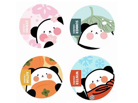 原创｜关于你的春夏秋冬❤️四季插画分享