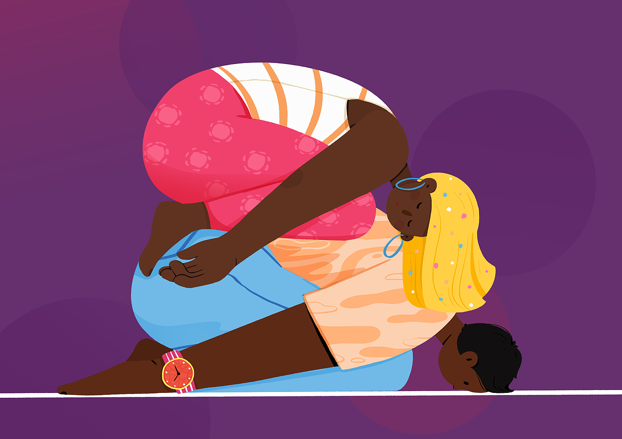 Couple Yoga（图ZMjE5NjI2OTM2） - 创作习作 - 站酷设计师白开水煮蛋原创素材 - 站酷ZCOOL
