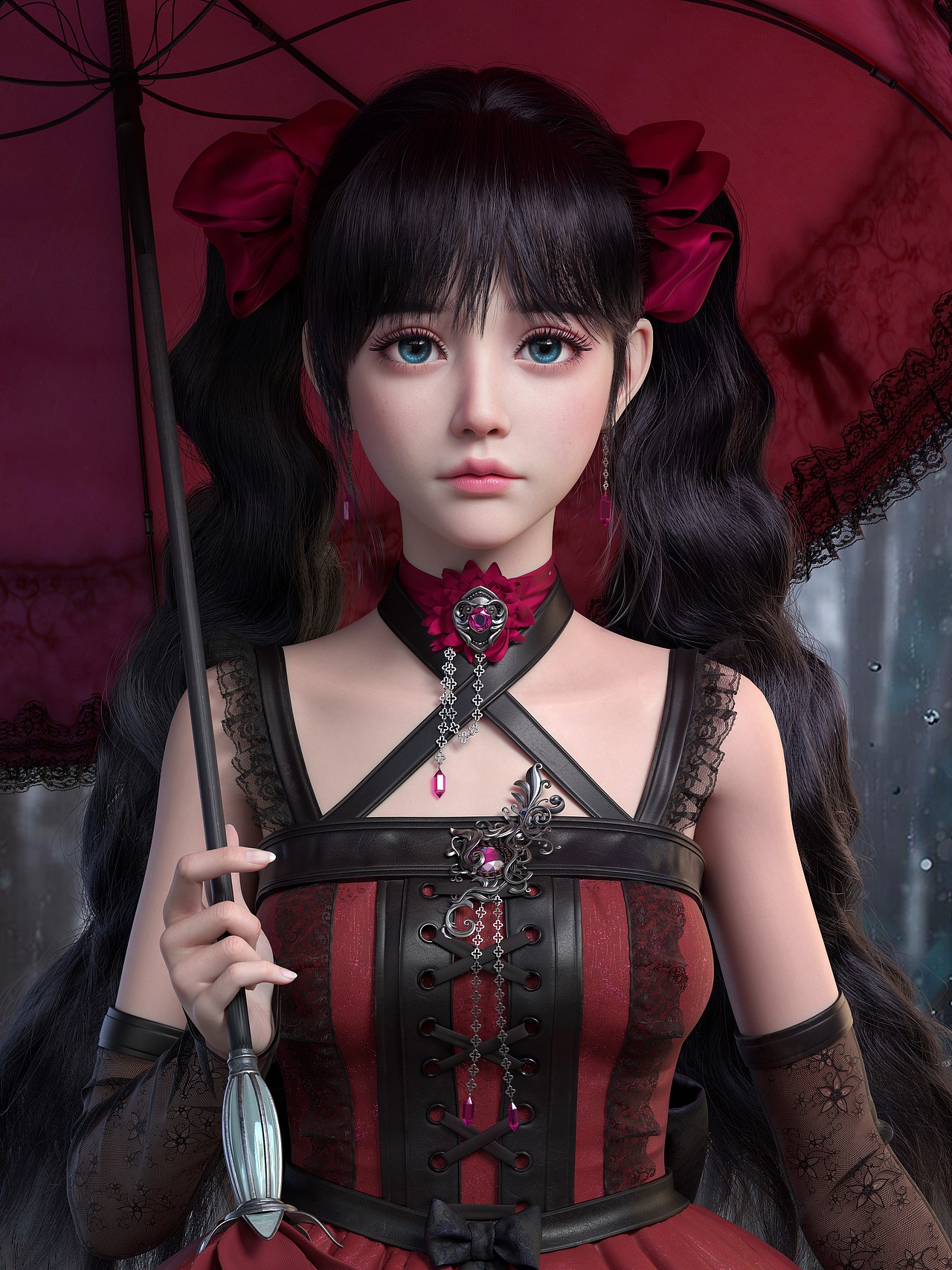 3d虚拟偶像 小萝莉 双马尾版_b站_cg马锤锤-站酷zcool