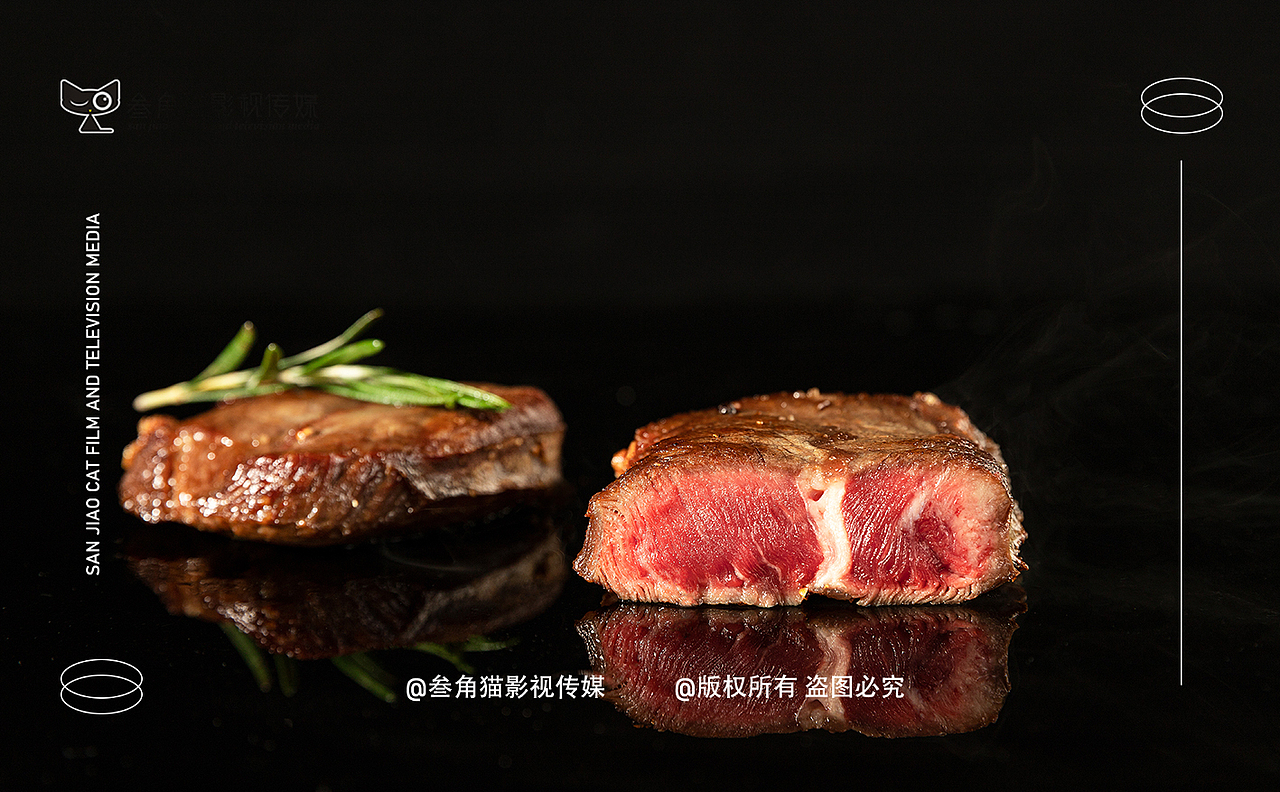 这样拍牛排，那餐厅的点单率要翻10倍（图ZMjcwMjIwNjA4） - 美食摄影 - 站酷设计师叁角猫影视传媒原创素材 - 站酷ZCOOL