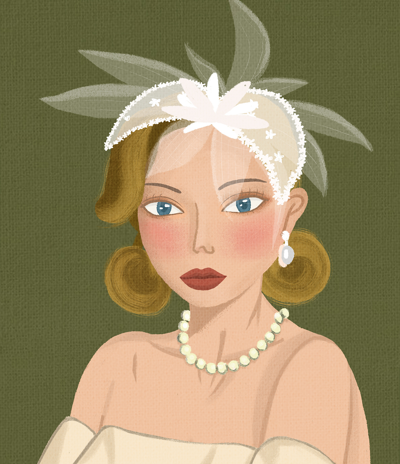 复古风人物插画合集