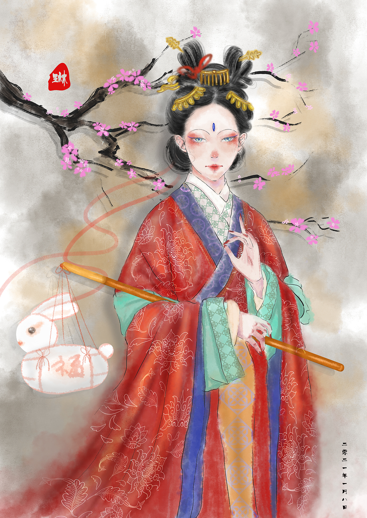 古风插画（图ZMjQxNTc4NjY4） - 创作习作 - 站酷设计师無琂ALin原创素材 - 站酷ZCOOL