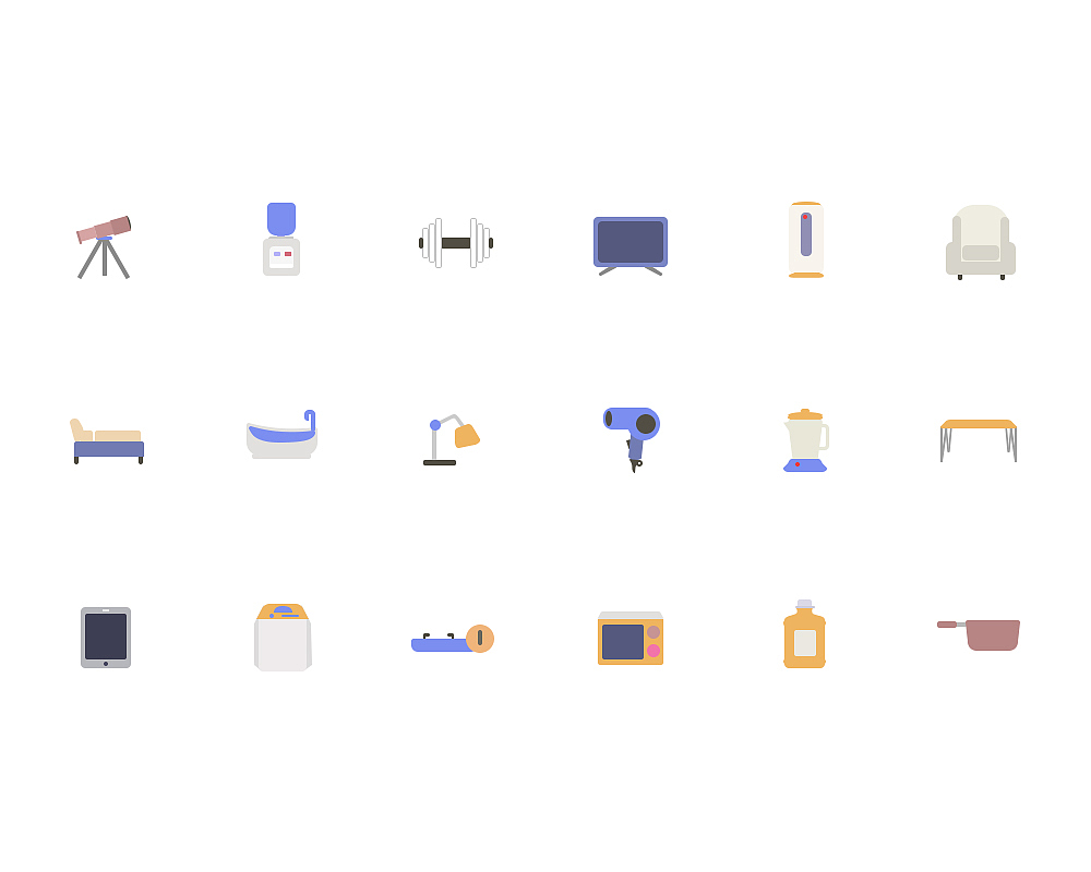 绘制的一组颜色Icon（图ZOTM4NDkzODA=） - 图标 - 站酷设计师烟毒肺原创素材 - 站酷ZCOOL