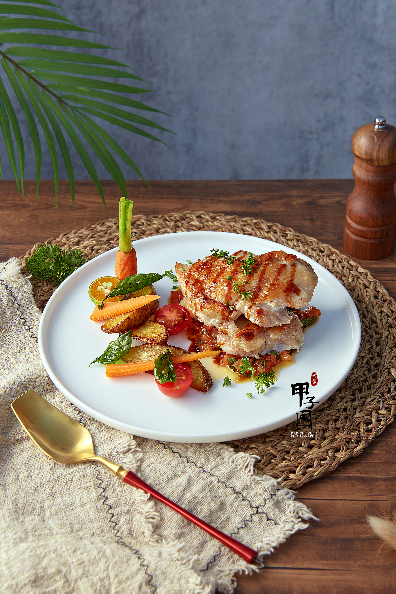 木木夕里 西餐拍摄