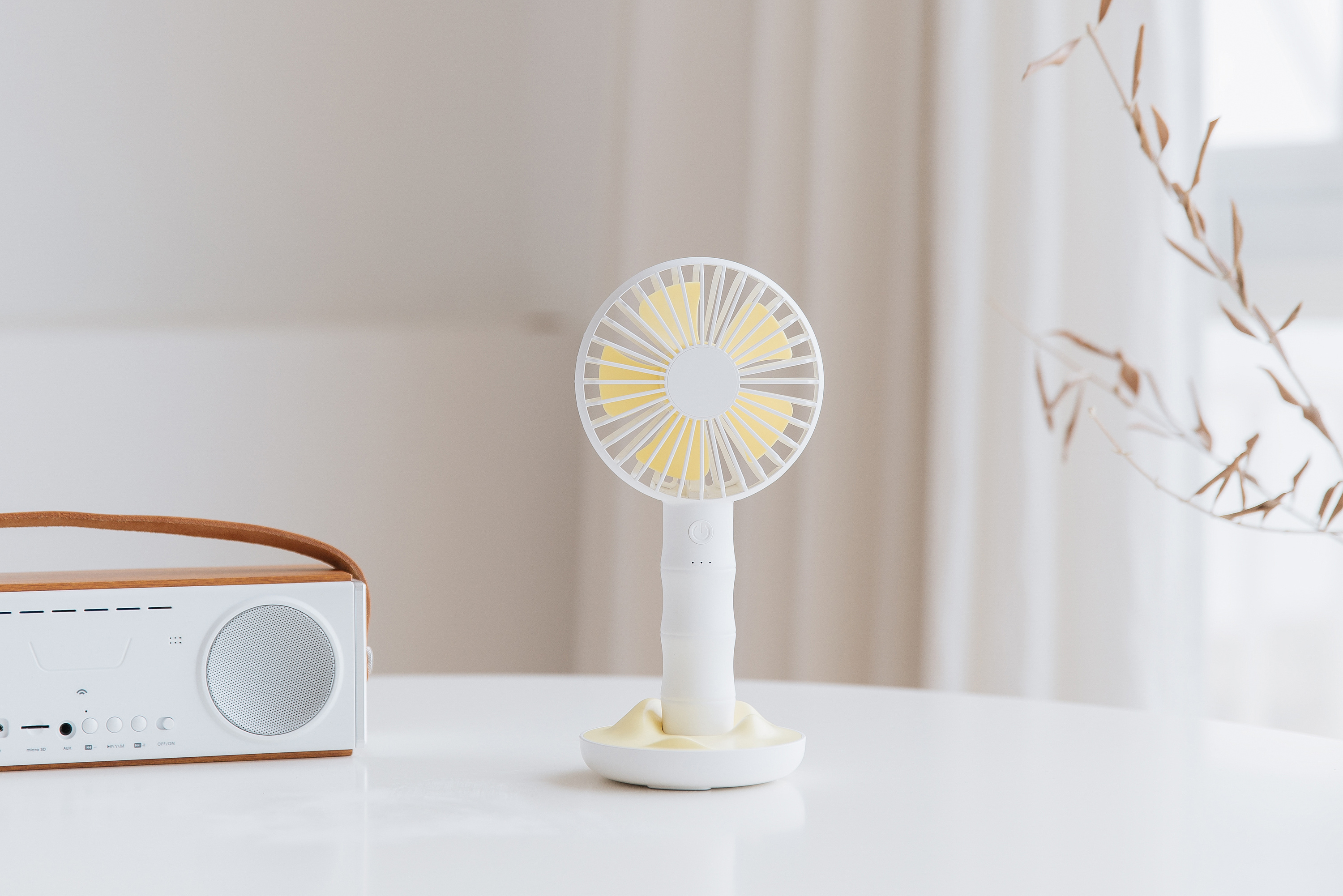 竹间风韵|轻国风简竹手持小风扇