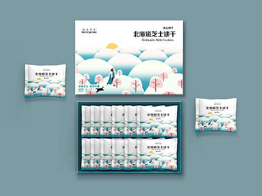 北海道芝士饼干包装设计