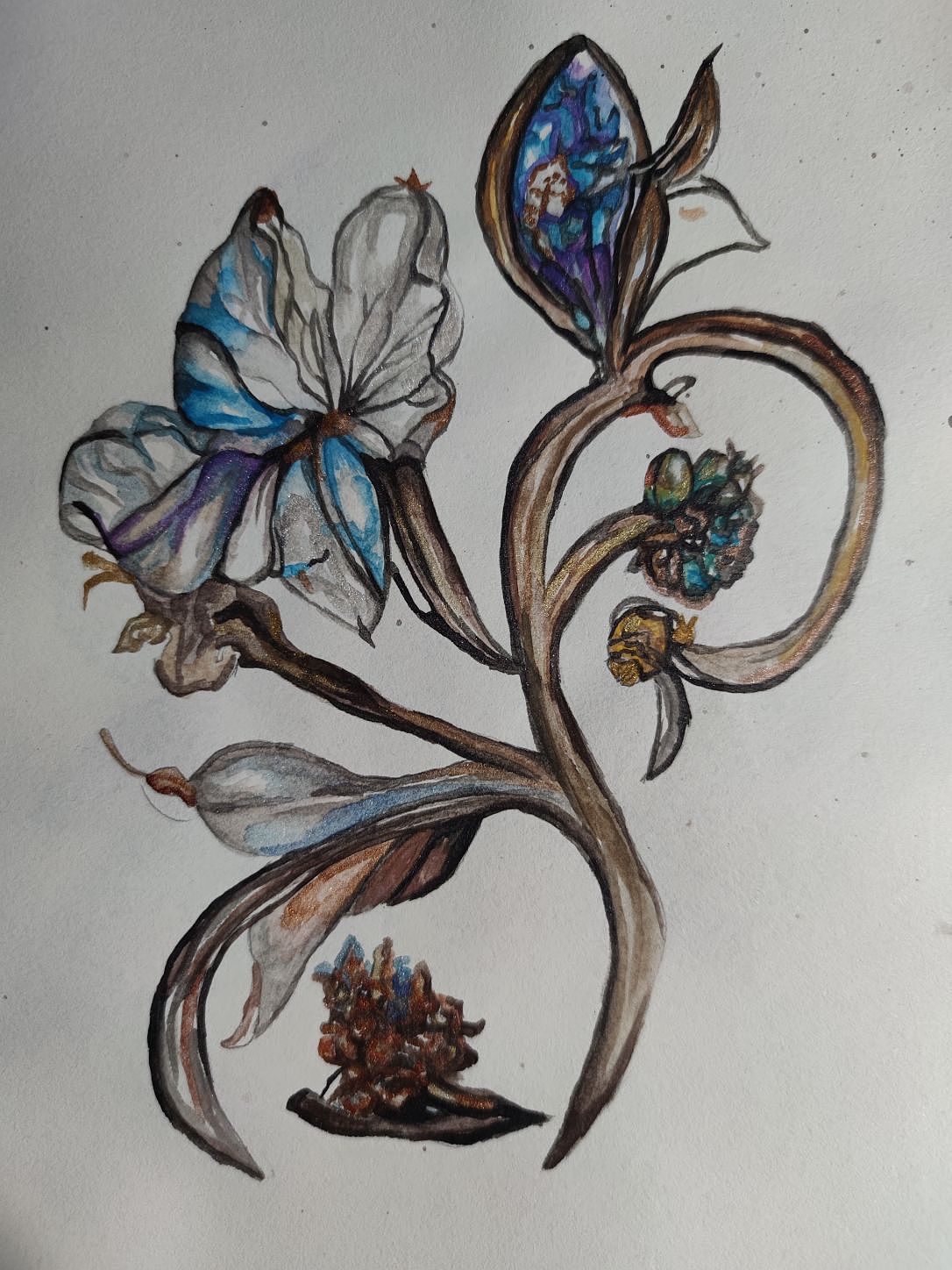 蜉蝣解语(临摹)