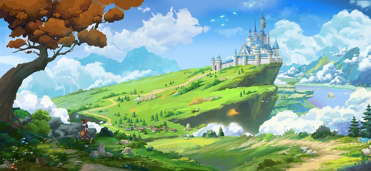 二次元场景原画（图ZMzM3MjMyNjI0） - 概念设定 - 站酷设计师甄子雄原创素材 - 站酷ZCOOL