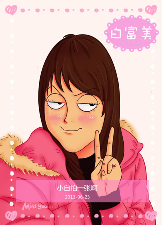 会使用手绘板时候的最初作品,好像都是人物肖像