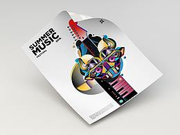 幾何設(shè)計分部海報、畫冊、插圖