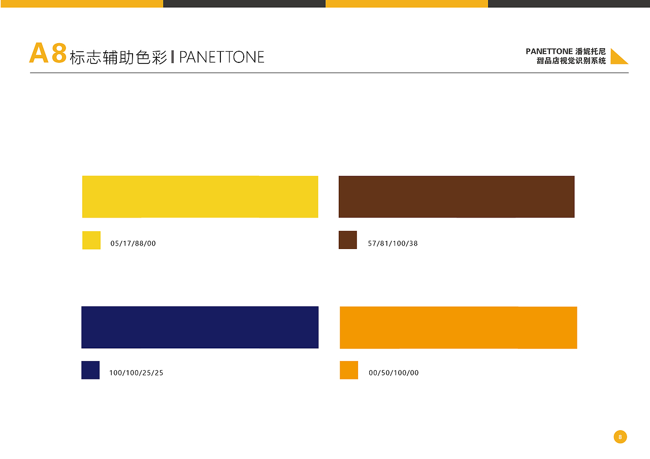 大学作业:PANETTONE-潘妮托尼甜品店VI设计