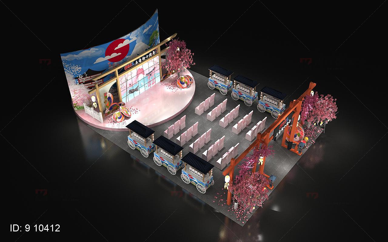 舞台小推车国潮来袭日式元素五番夏日祭（图ZMjE4MjE3MDAw） - 场景 - 站酷设计师一术设计原创素材 - 站酷ZCOOL