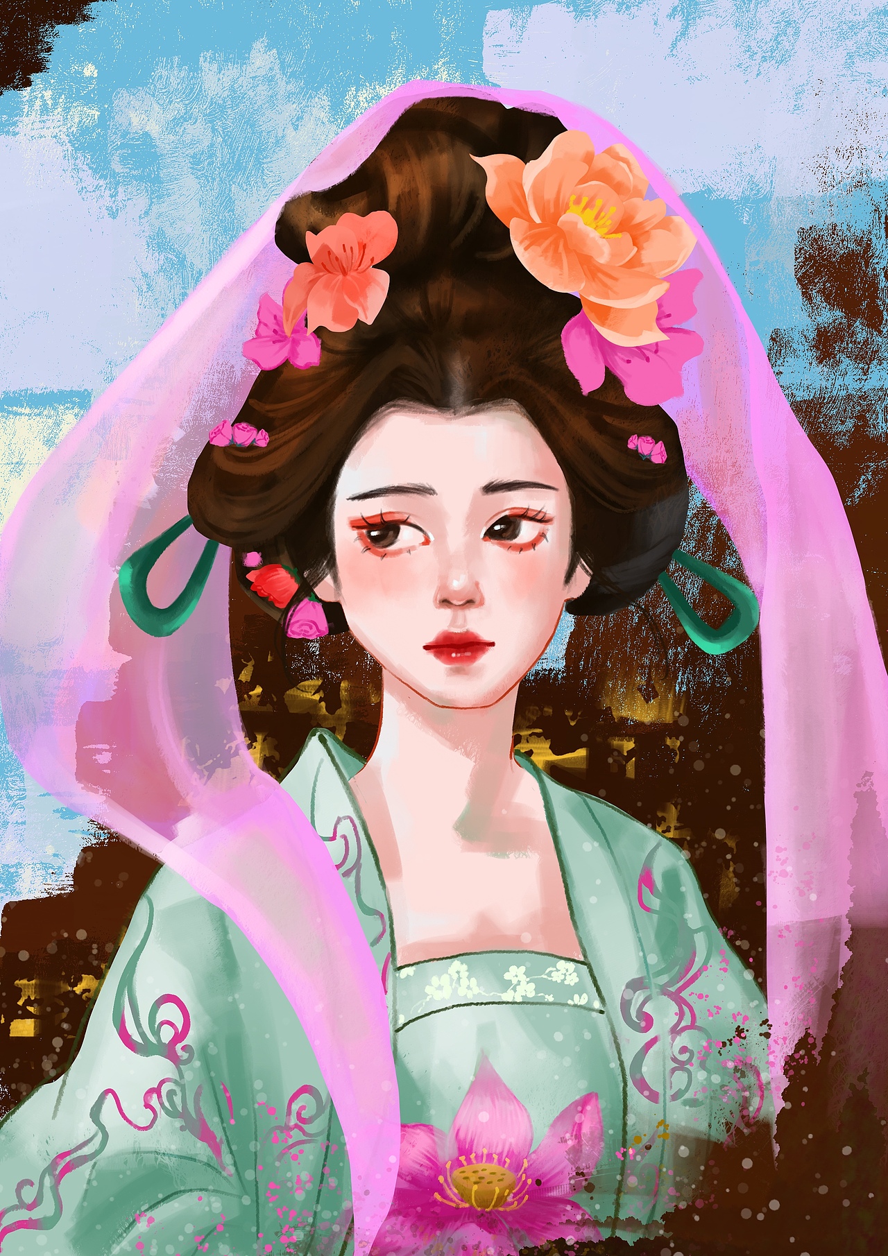 古风美人（图ZMzc3Njk4MDYw） - 创作习作 - 站酷设计师时浅咩原创素材 - 站酷ZCOOL