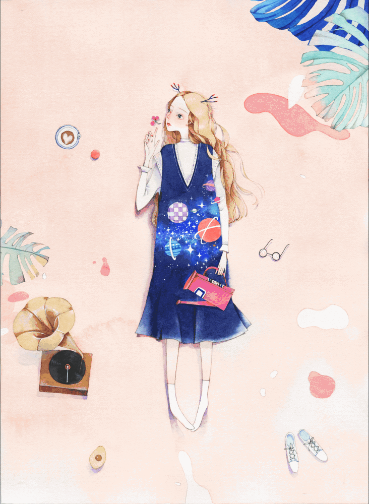 星空（GIF）（图ZOTk4OTIwOTY=） - 商业插画 - 站酷设计师那仁原创素材 - 站酷ZCOOL