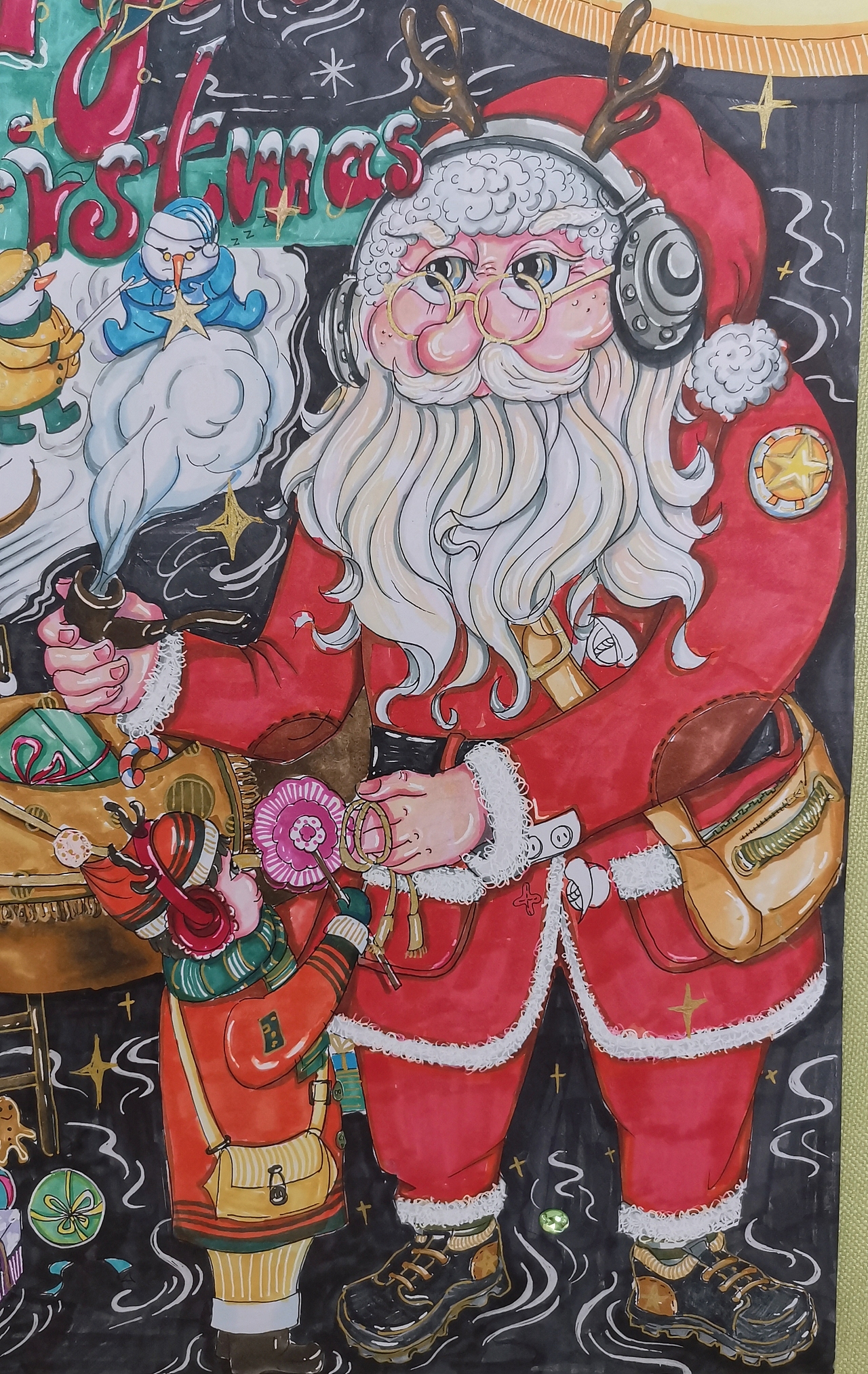 圣诞（图ZMjcwNDIwMTQ4） - 创作习作 - 站酷设计师画画的暖疯原创素材 - 站酷ZCOOL