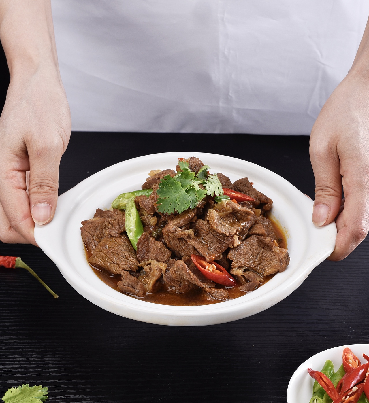 一组牛肉火锅,牛三鲜火锅,食品类产品拍摄成片