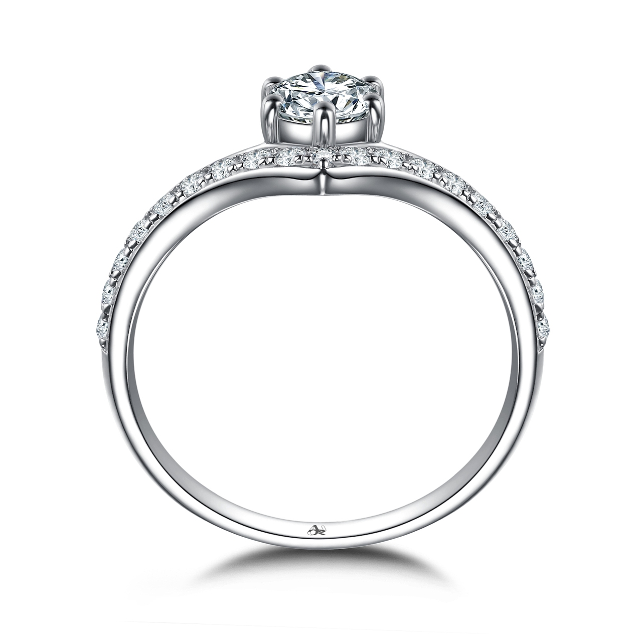 珠宝摄影-钻戒白底