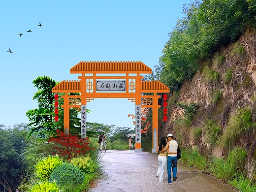 农家乐门头效果两张空间-景观设计2年前电玩产品外观设计几款工业