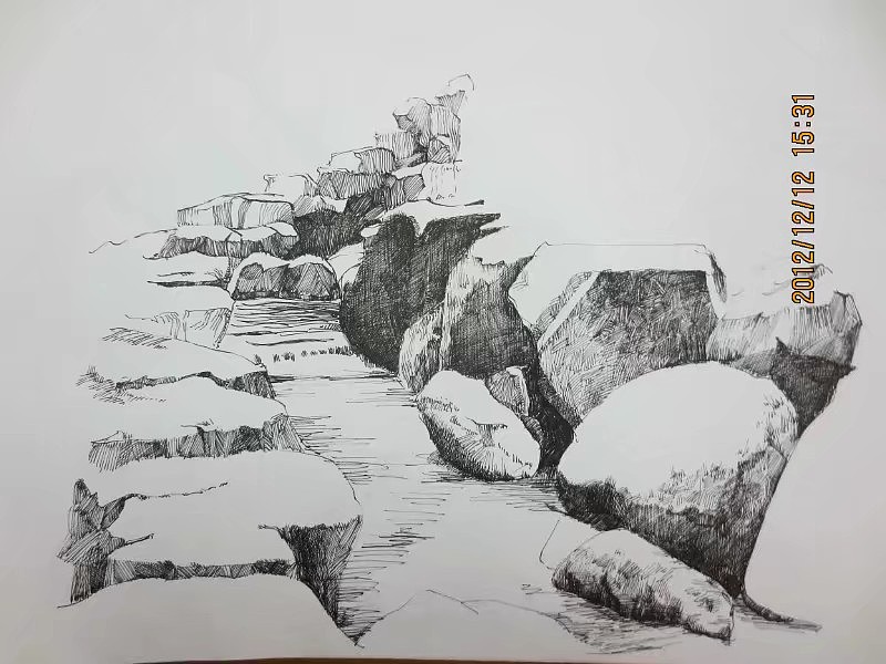 临摹风景画（图ZMjU3MzU1MDI4） - 绘画 - 站酷设计师王大可777原创素材 - 站酷ZCOOL