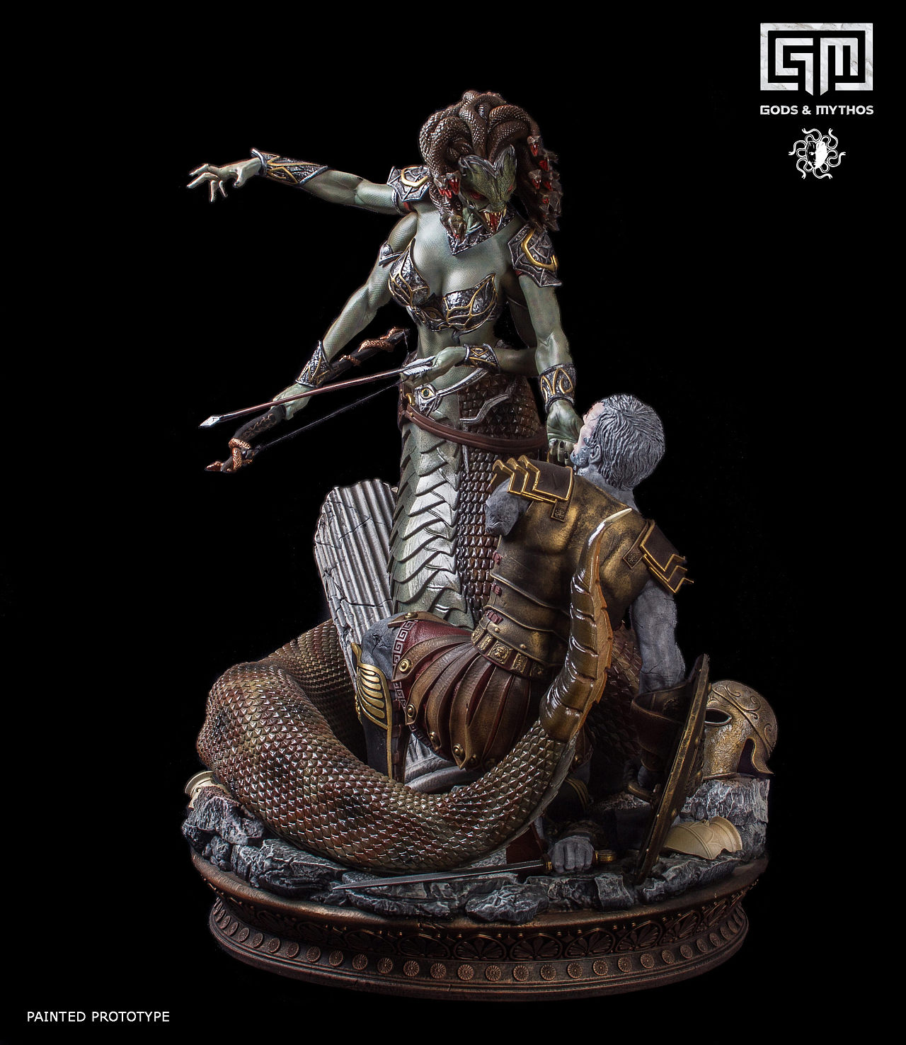 godsandmythos古希腊神话蛇发女妖美杜莎雕像