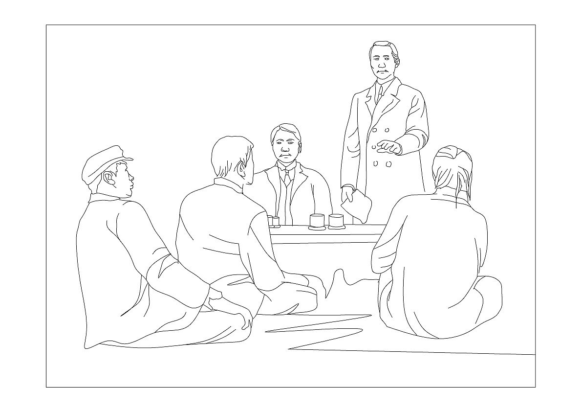 辛亥革命人物手绘