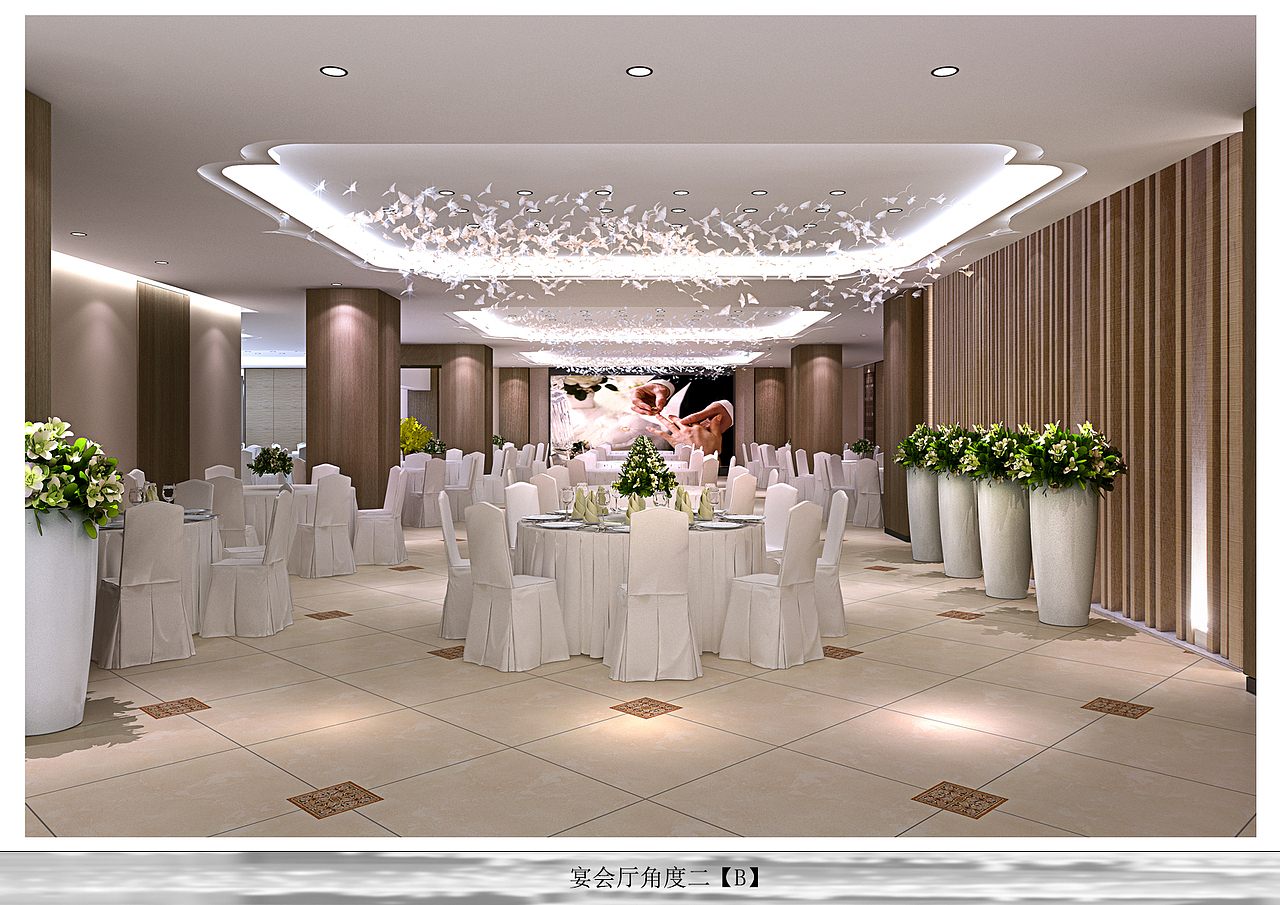 河南郑州顶级婚礼宴会厅设计效果图展示天恒装饰承接