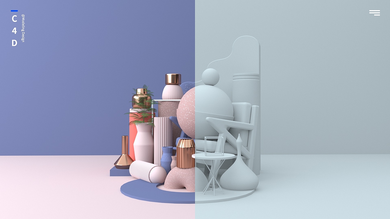 C4D刚刚学习的两个月成果