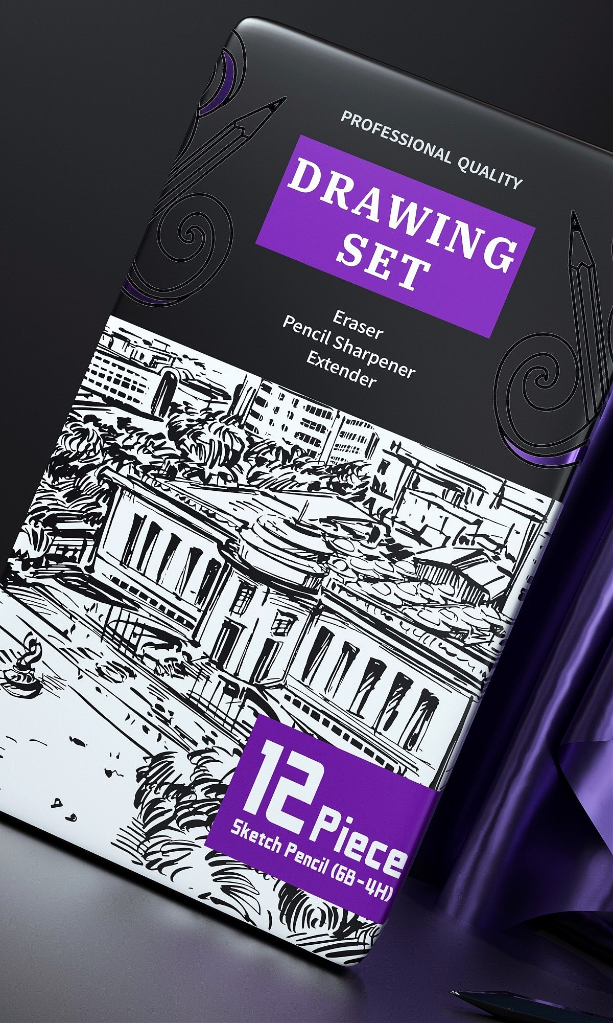 铅笔系列插画包装设计