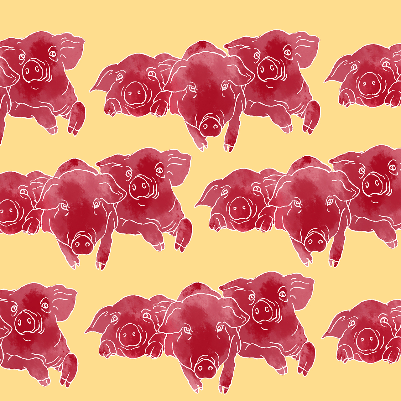 猪年快到了（图ZMTI3ODA1MDE2） - 艺术插画 - 站酷设计师杜小米原创素材 - 站酷ZCOOL