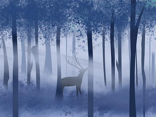 雾起，林深时见鹿（个人主页-ZMzQ2NTk5NDQ=） - 新锐潮流插画 - 站酷设计师两米大长腿丶原创素材 - 站酷ZCOOL