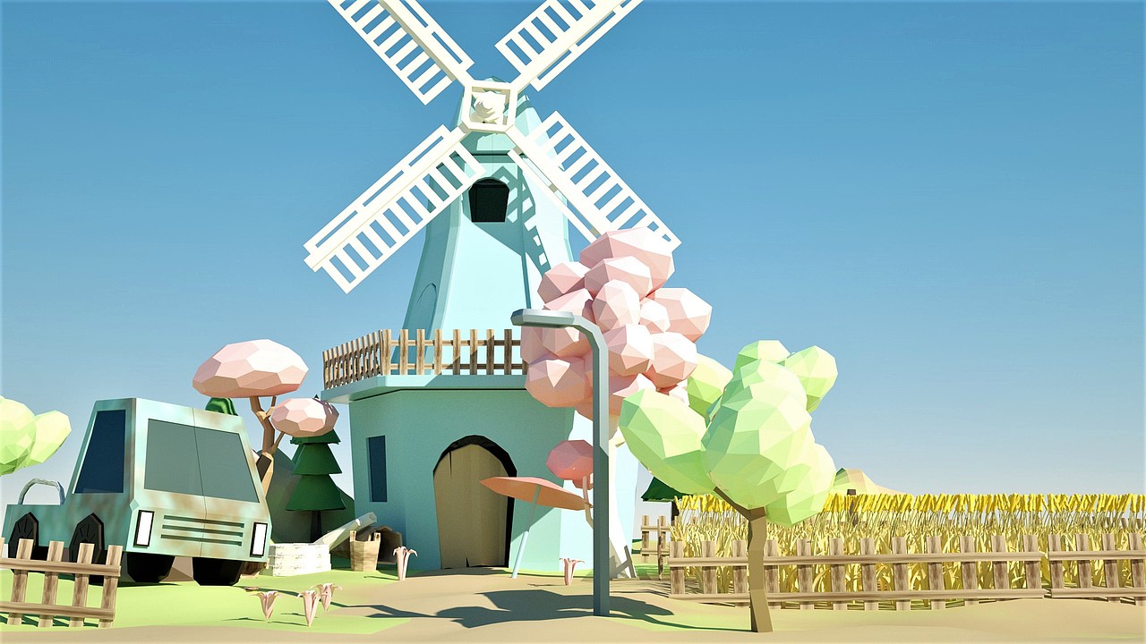Lowpoly小场景（图ZMjIyMjI0NTQw） - 场景 - 站酷设计师Bemhom原创素材 - 站酷ZCOOL