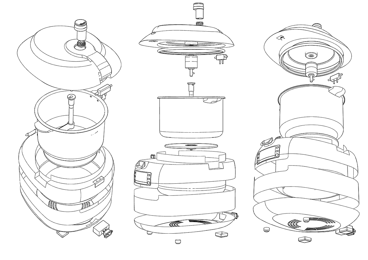 朴素的毕业设计——自动烹饪机（图ZOTgyMDkxMzI=） - 生活用品 - 站酷设计师Juan_L原创素材 - 站酷ZCOOL