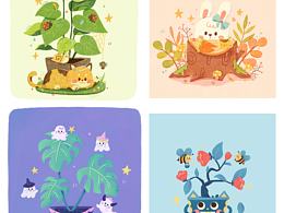 近期动物插画合集