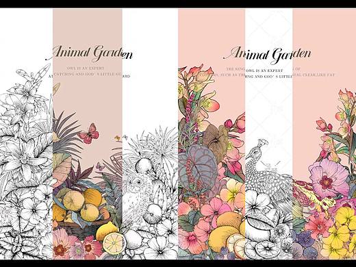版画插画｜Animal Garden动物花园系列