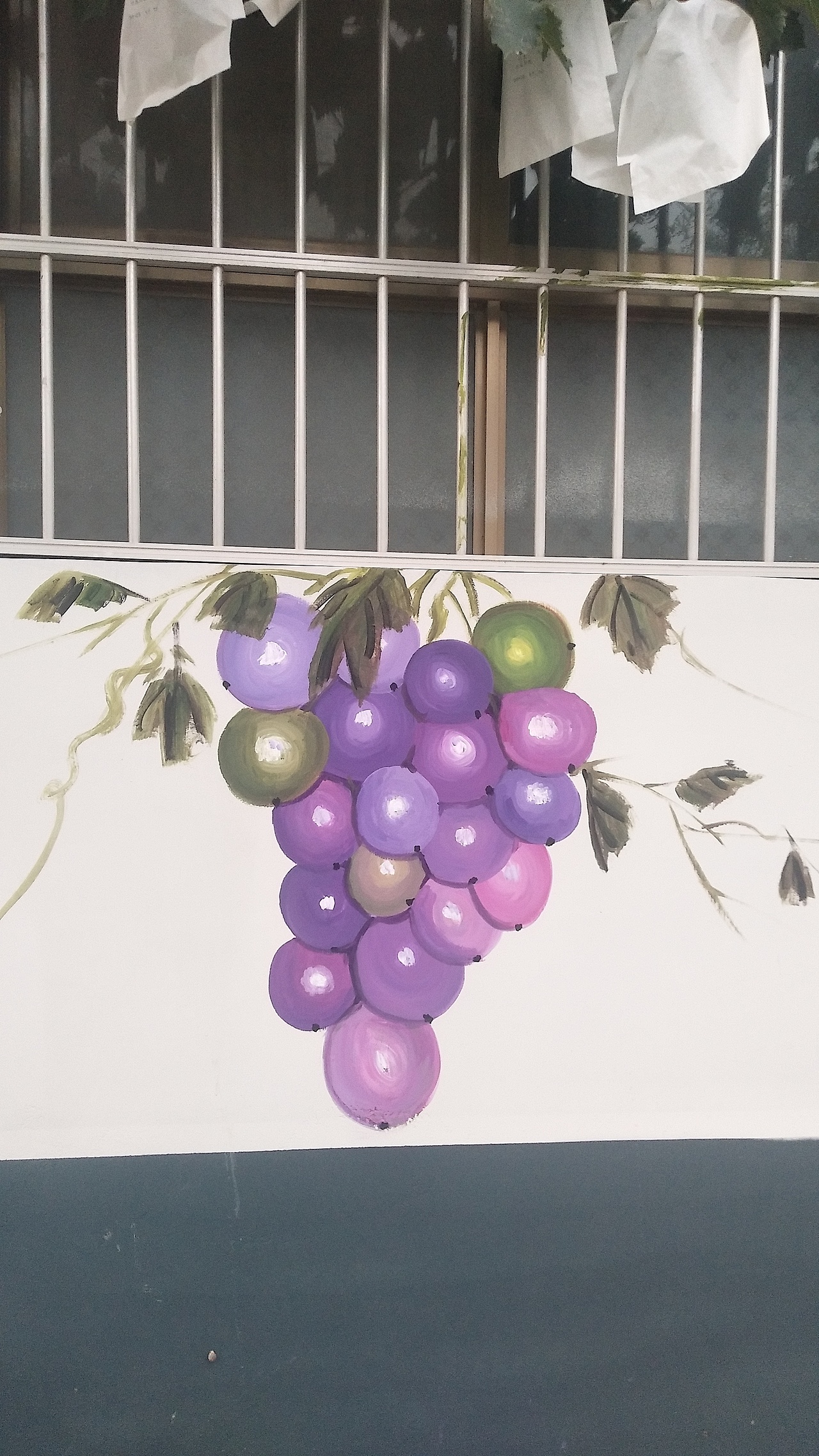 分享收藏夕阳底下墙绘人竹园人家等待小公主和兔子先生的大冒险作品