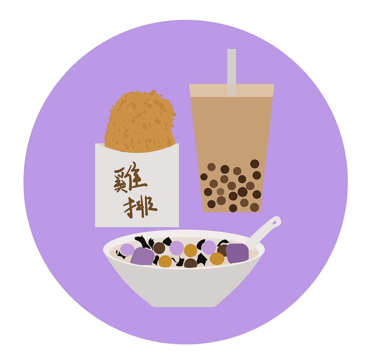 台湾旅行手绘地图