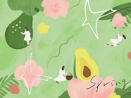 在秋天的春天色调