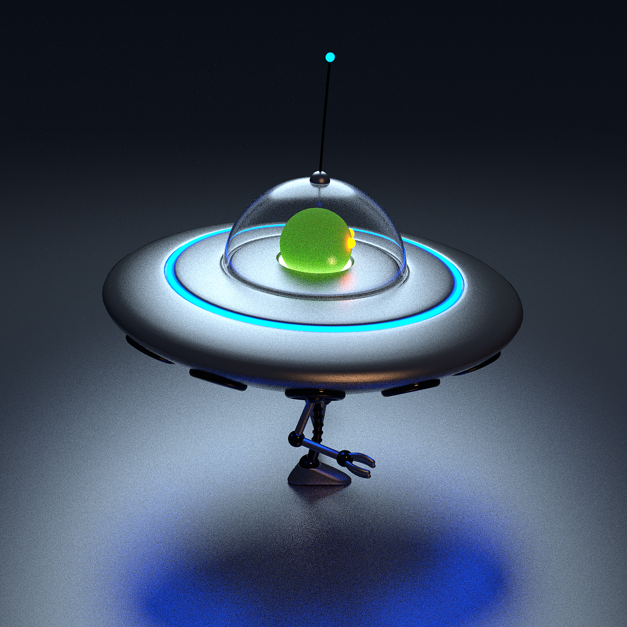 飞碟走路循环 练习（图ZMjYxMDAzMjky） - 动画/影视 - 站酷设计师月入2K的李憨憨原创素材 - 站酷ZCOOL