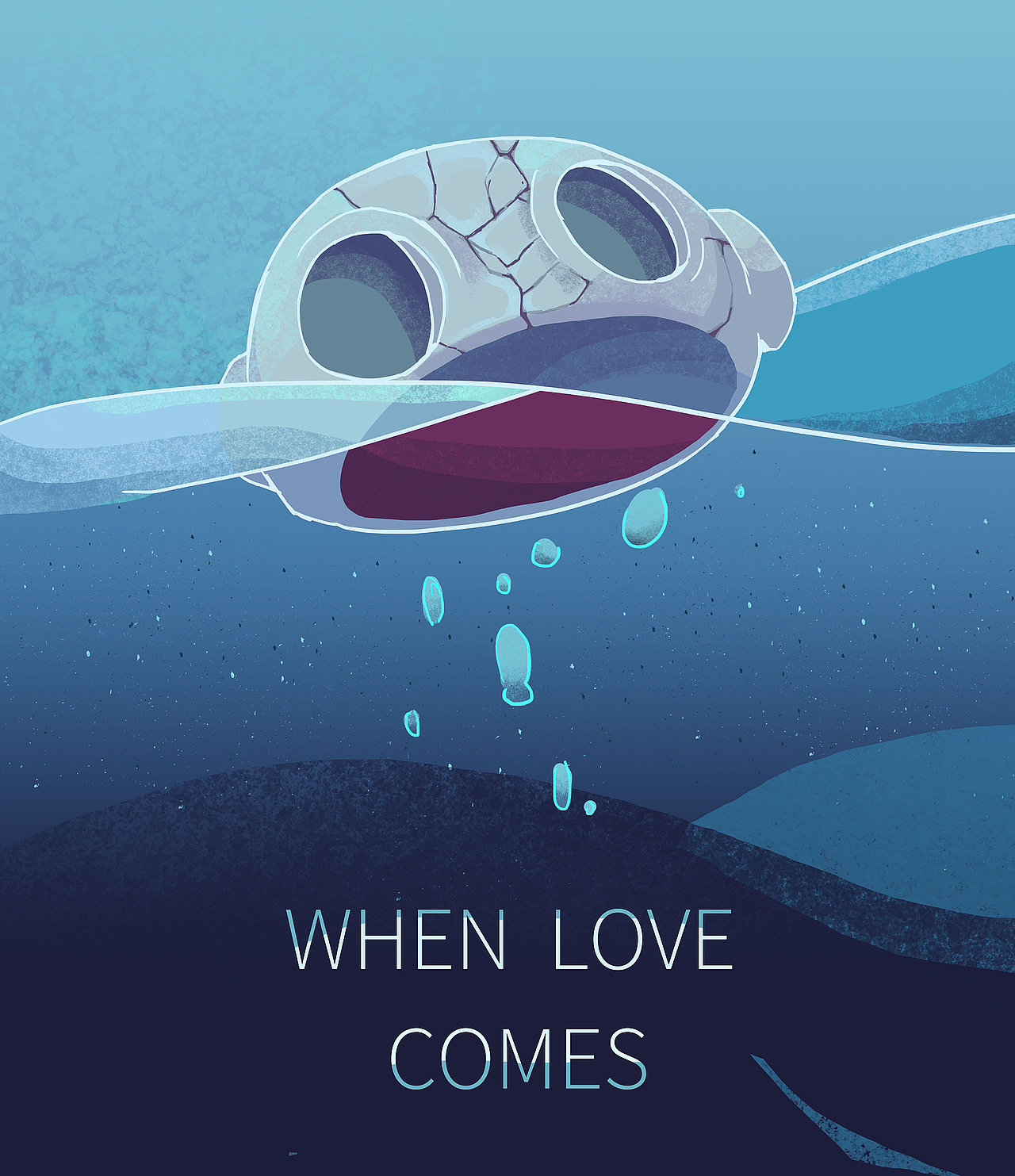 毕设动画海报《When Love Comes》（图ZODQyNTkwMDQ=） - 海报 - 站酷设计师御鳞原创素材 - 站酷ZCOOL