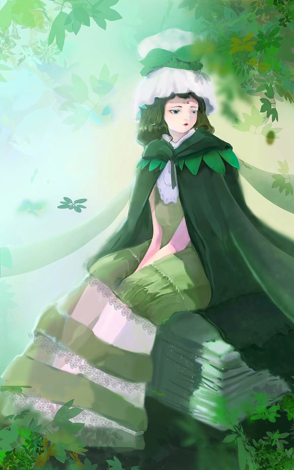 抹茶千层拟人厚涂