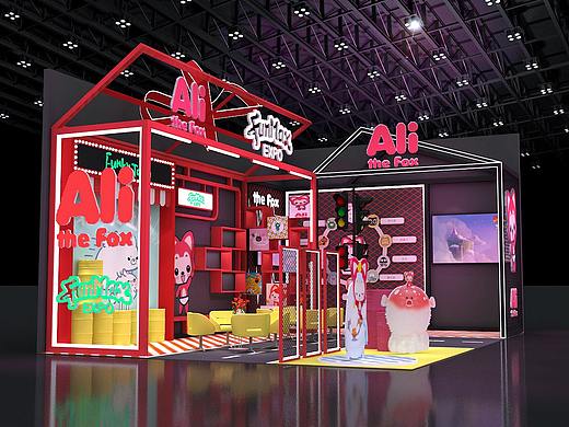 展会展厅活动舞美美陈效果图设计。3d效果图设计