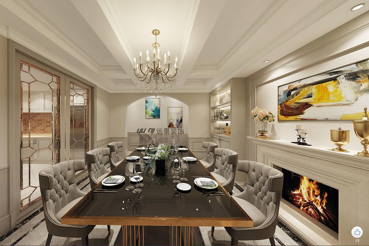 远景装饰公司|北大资源博雅装修设计|简欧设计风格