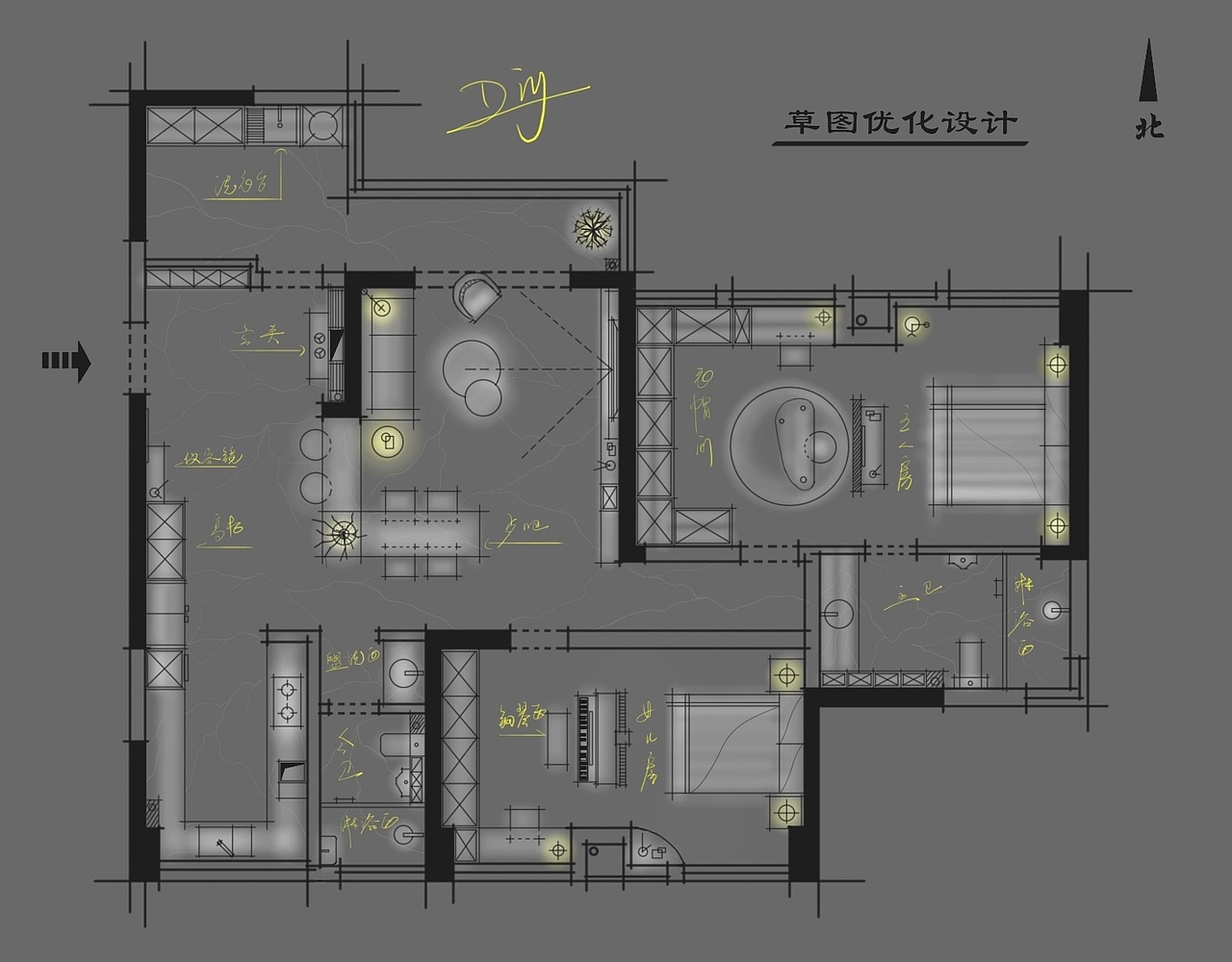 #黄埔国际设计案例分享🔥（图ZMjc4NzI4NTgw） - 家装设计 - 站酷设计师EB空间设计曾耀原创素材 - 站酷ZCOOL