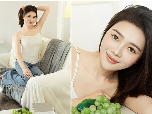 小清新 居家风 简约背心牛仔裤就可以很氧气很美丽 