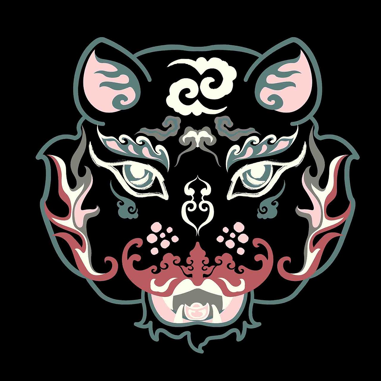 虎年大吉|平面|图案|小白白gy_原创作品-站酷(zcool)