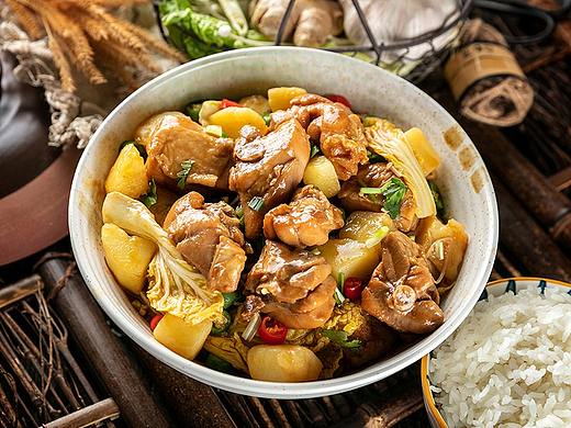 美食摄影 黄焖鸡米饭 