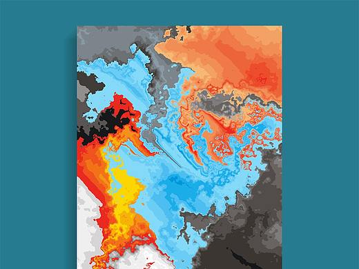新中式现代抽象水墨晶瓷客厅北欧装饰画